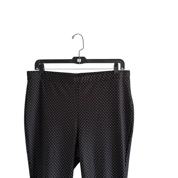 Chico’s Cropped Black Polka Dot Pants/Leggings Size 3 US XL - Picture 2 of 13